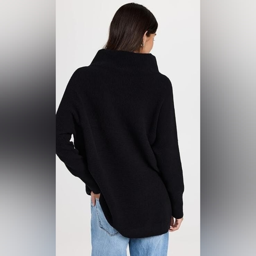 Free People Ottoman‎ Slouchy Sweater Tunic Black - Picture 3 of 9